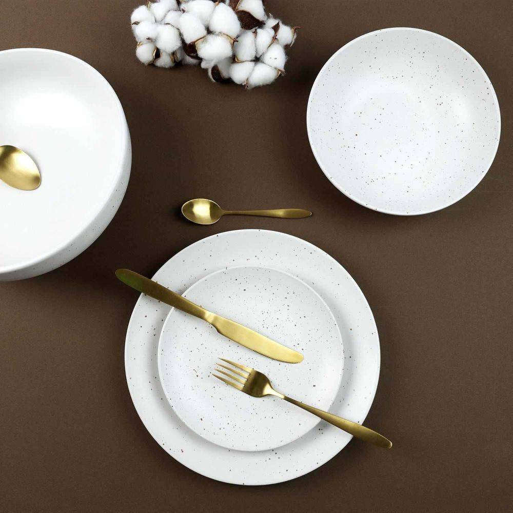 The Home Deco Factory - Service de table 18 pièces en grès Portofino - Imagen 2