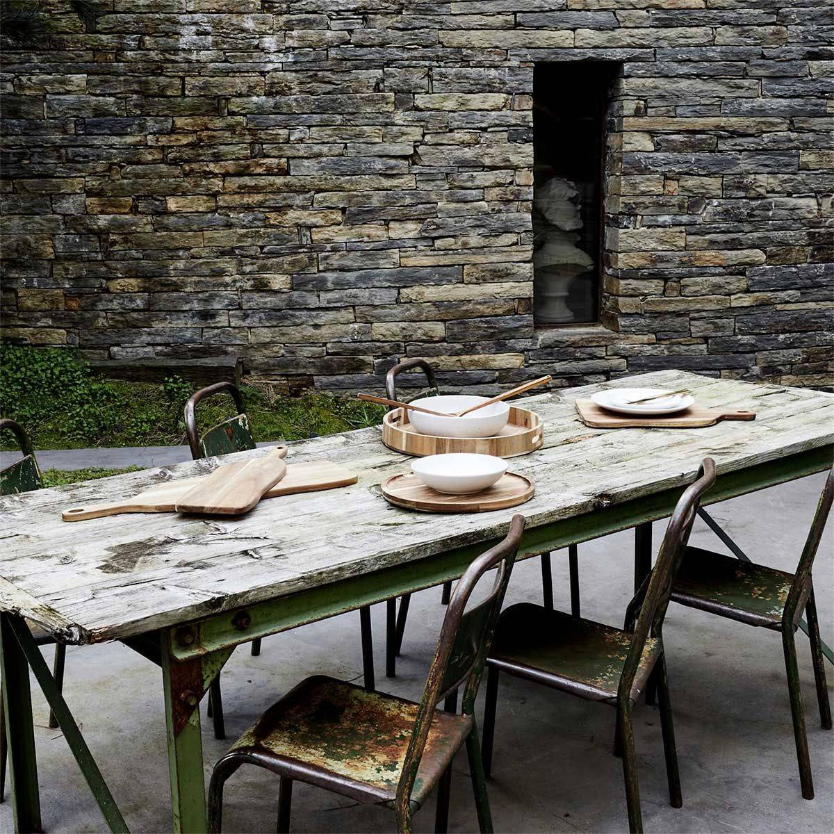 The Home Deco Factory - Service de table 18 pièces en grès Portofino - Imagen 7