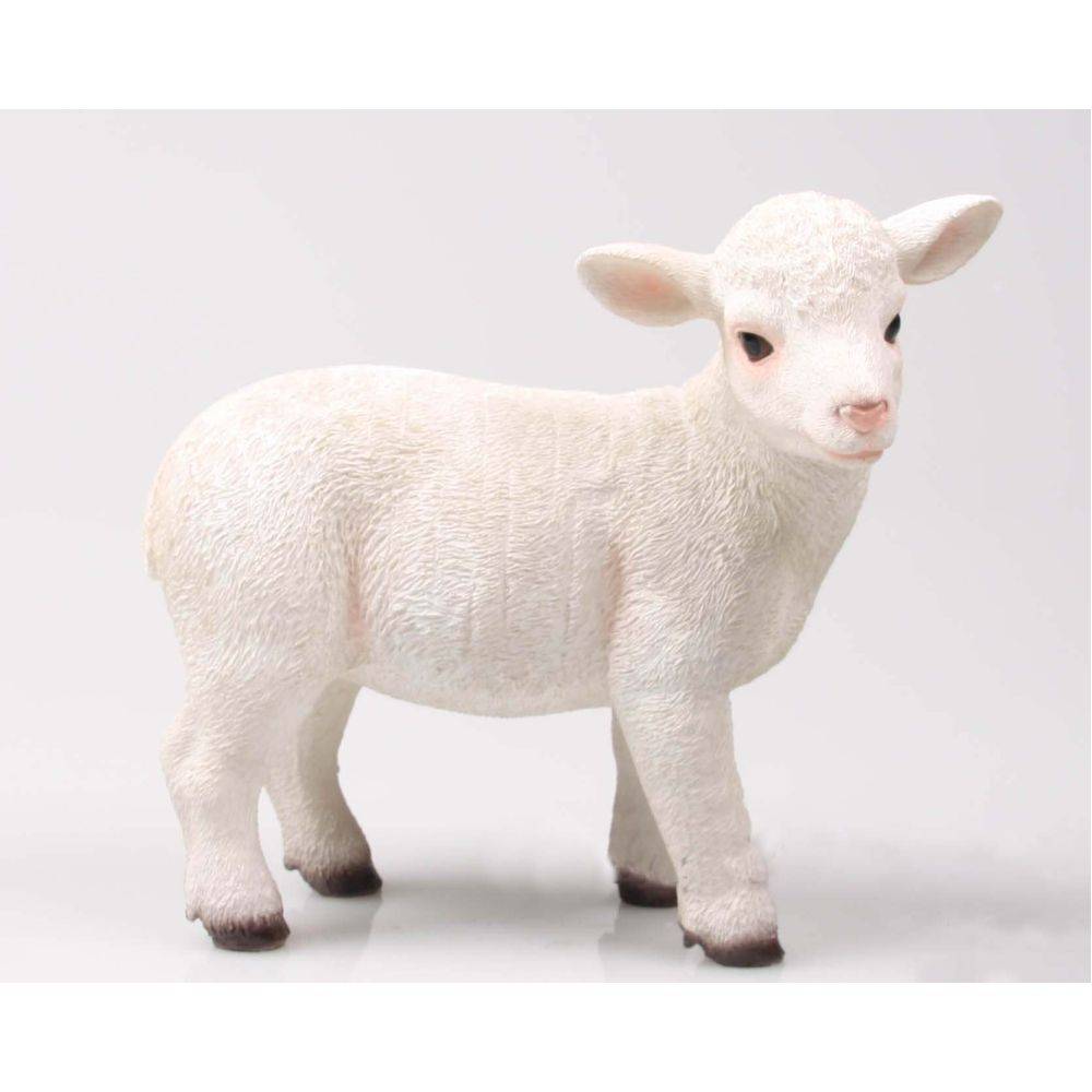 Farmwood Animals - Agneau blanc en résine Debout - 21,5 x 11 x 19 cm Farmwood Animals - Imagen 4