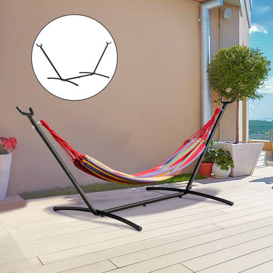 Support de hamac acier 286 x 117 x 110 cm - PANGIVO - Image 10