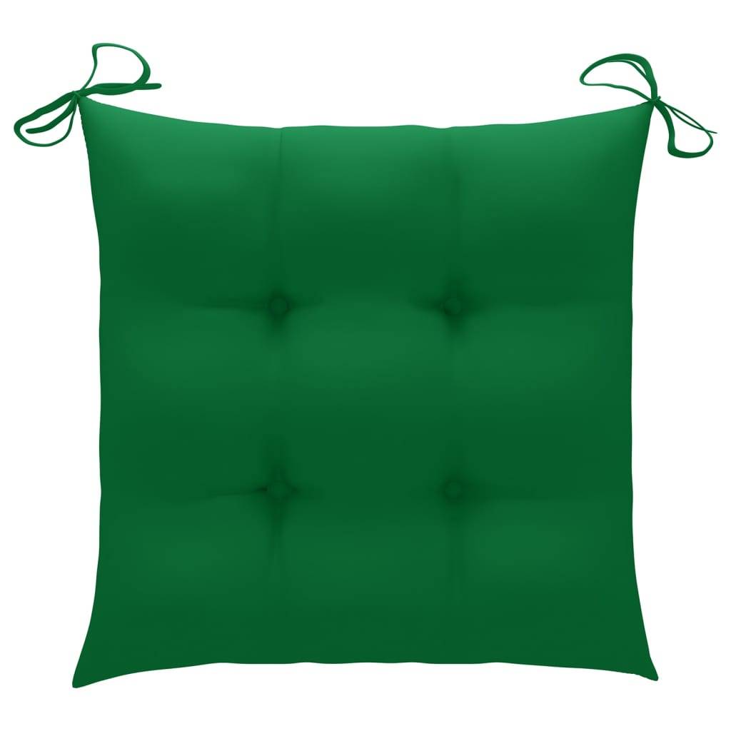 Lot de 4 chaises de jardin empilables teck vert 60 x 57.5 x 90 cm - PANGIVO - Image 8