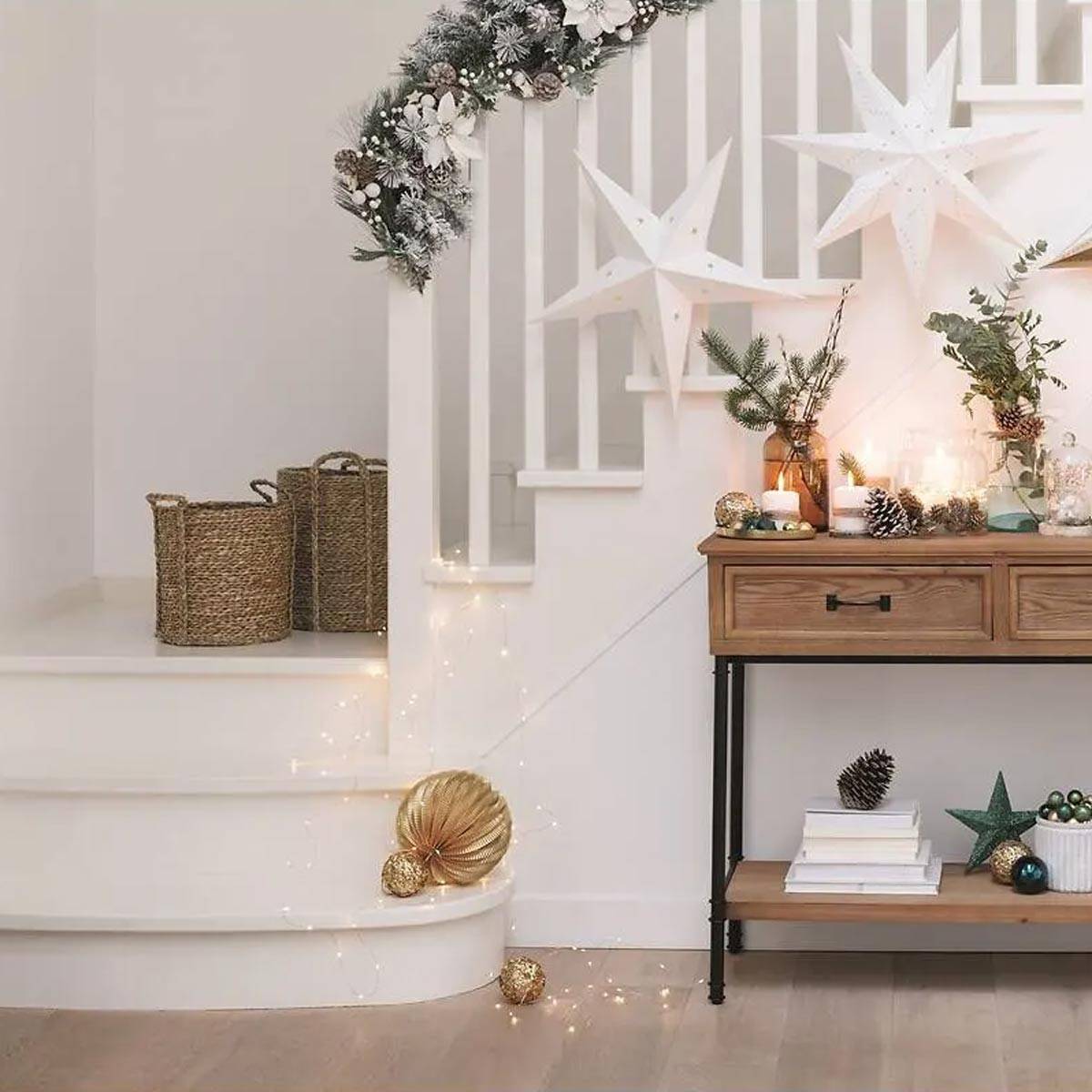 Feeric Christmas - Guirnalda Nature flocada 2m blanco - Feeric Lights & Christmas - Imagen 3