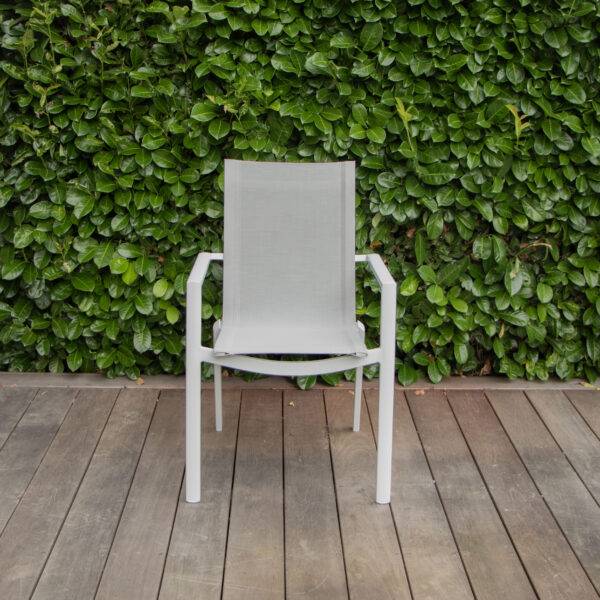 Wilsa Garden - Ensemble de jardin aluminium 6/10P teck extensible BALITECK avec 6 fauteuils - Imagen 5