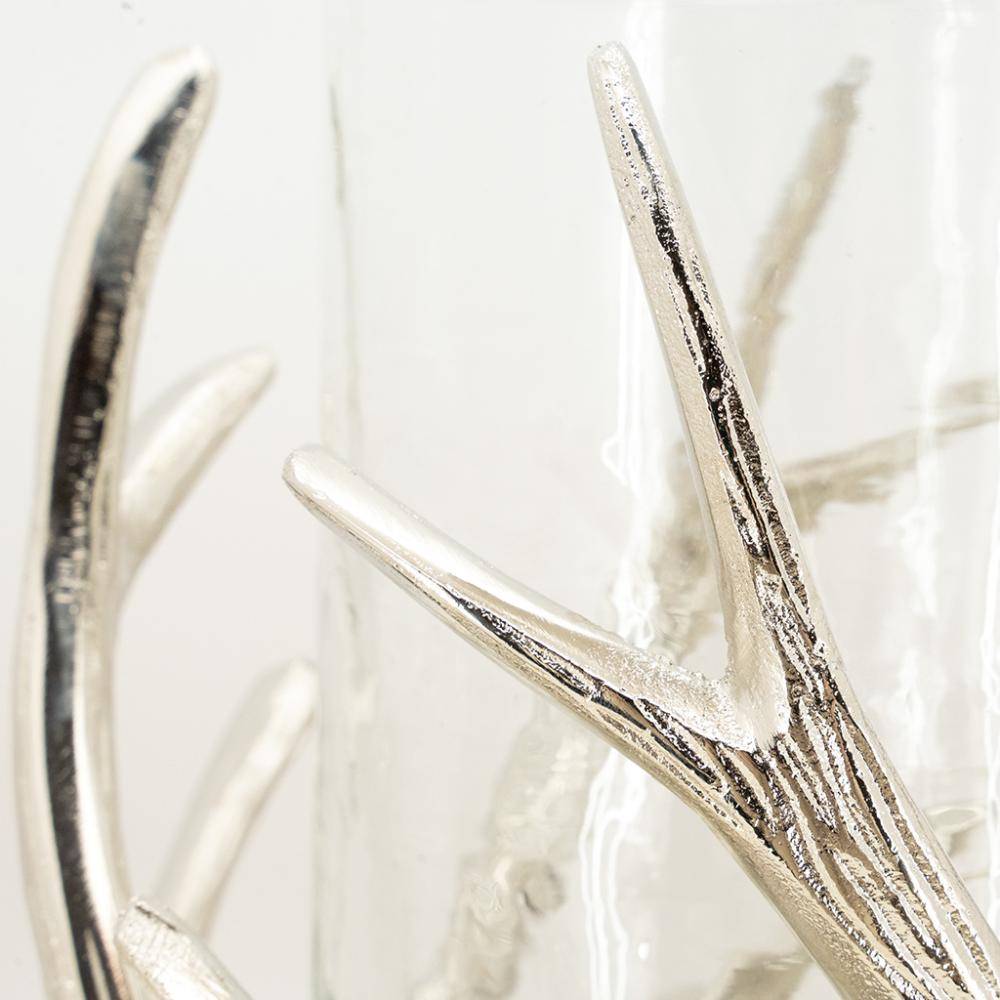 Aubry Gaspard - Photophore bois de cerf en aluminium Diamètre 25cm - Imagen 3