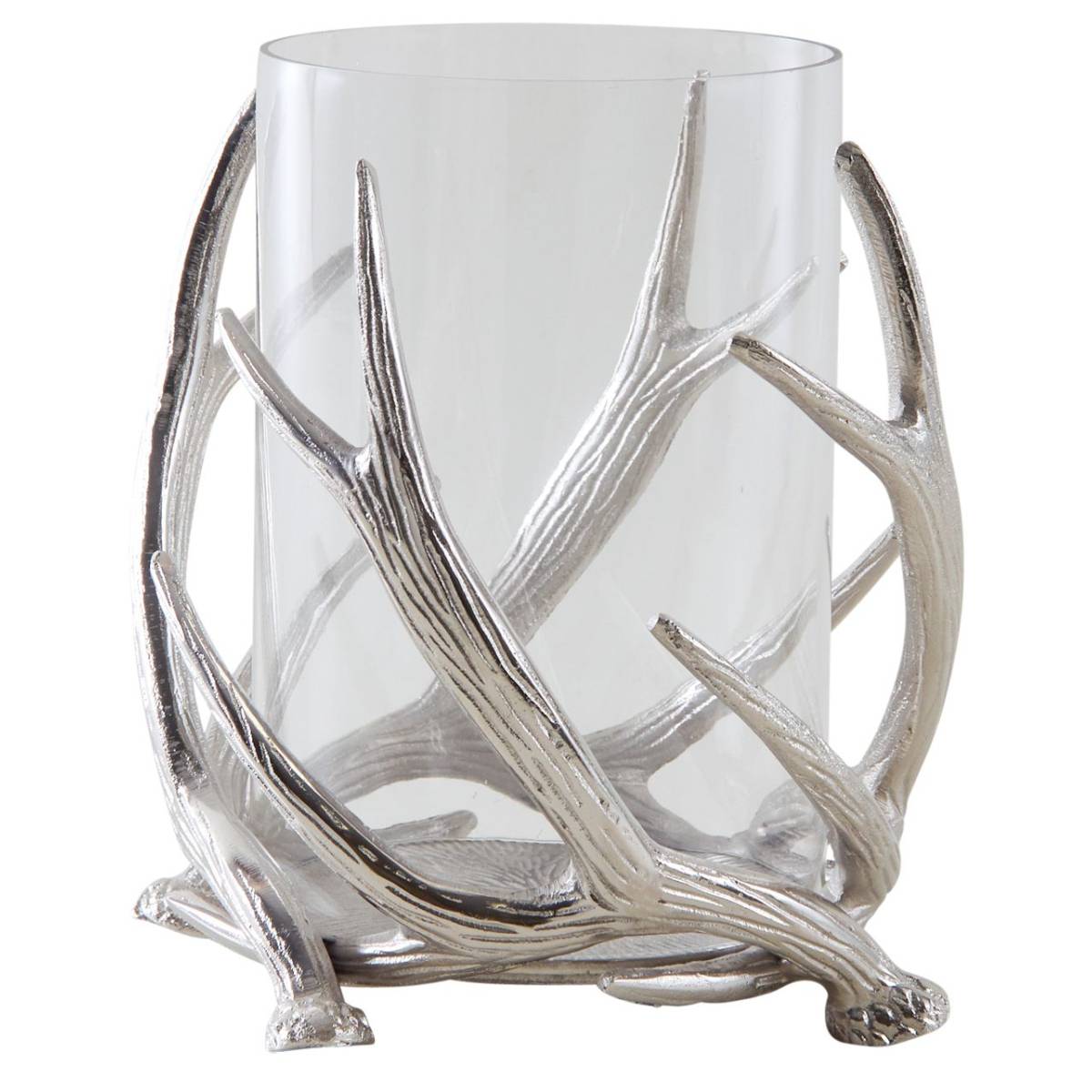 Aubry Gaspard - Photophore bois de cerf en aluminium Diamètre 25cm - Imagen 1