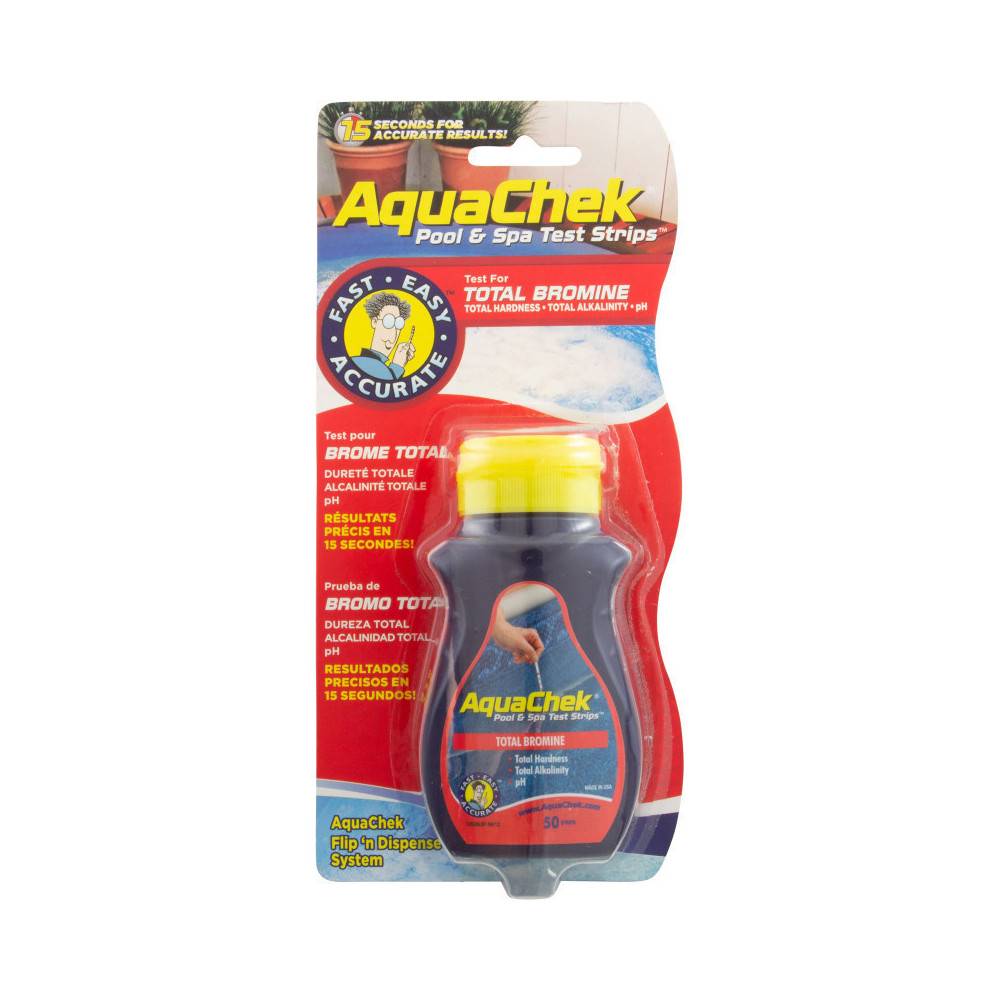 Boîte de 50 bandelettes de test Aquachek rouge 4-en-1 - Imagen 2