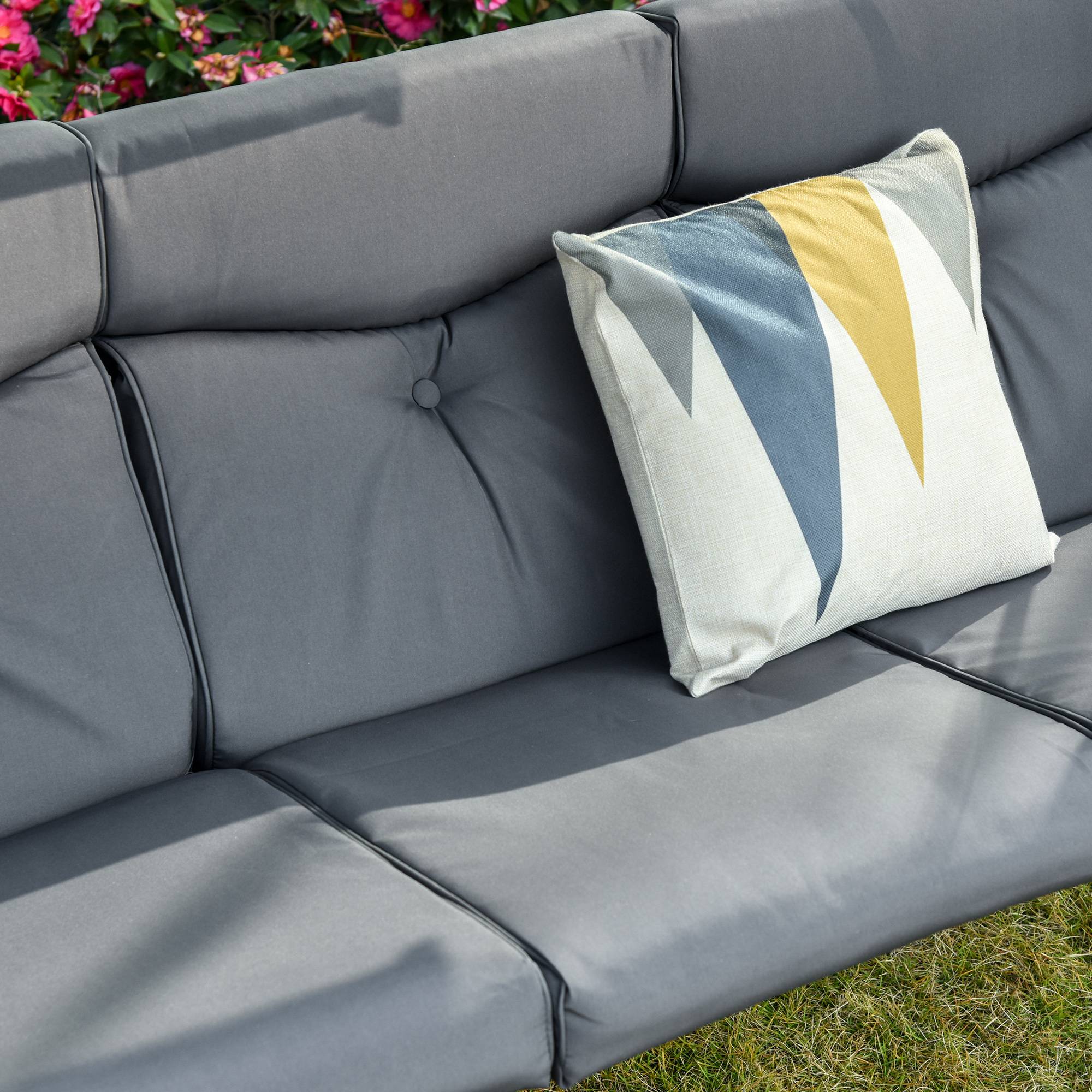 Outsunny - Balancelle de jardin 3 places grand confort toit inclinaison réglable épais coussins amovibles 2 tablettes polyester métal époxy gris - Outsunny - Imagen 7