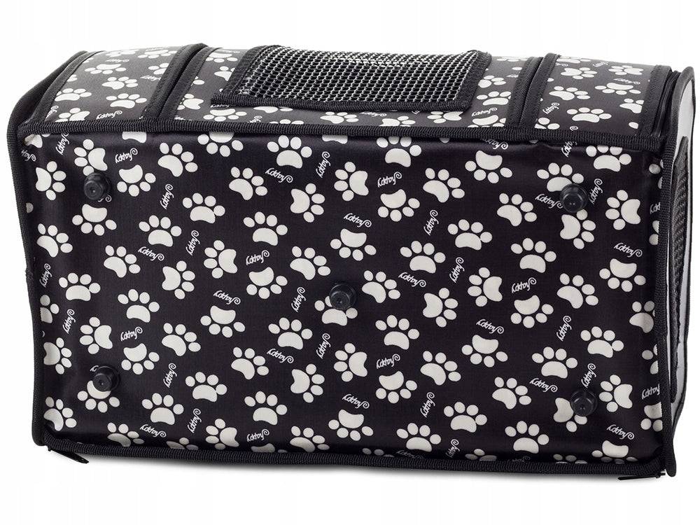 Sac de transport chien et chat 44 cm  Léger, sécurisé, motif pattes, idéal voyage - Image 5