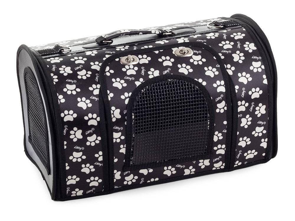 Sac de transport chien et chat 44 cm  Léger, sécurisé, motif pattes, idéal voyage - Image 2