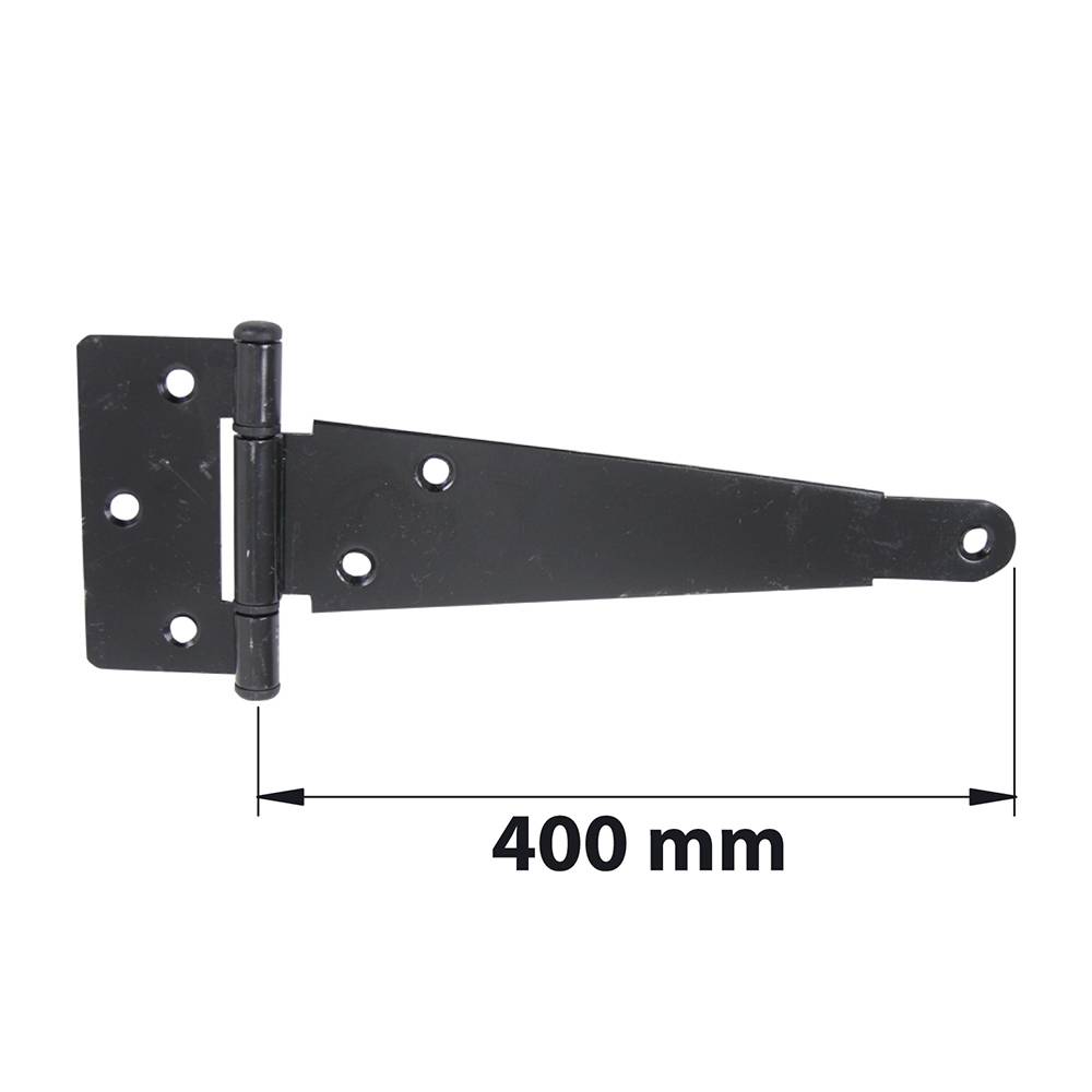 Afbat - Penture anglaise axe composite L. 400 mm acier noir mat