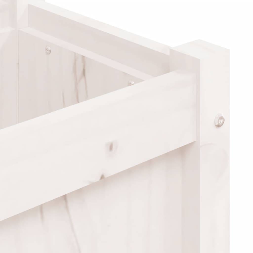 Maison Chic - Jardinière - Bac à Fleurs - Pot De Fleurs blanc 180x31x31 cm bois de pin massif - Imagen 9
