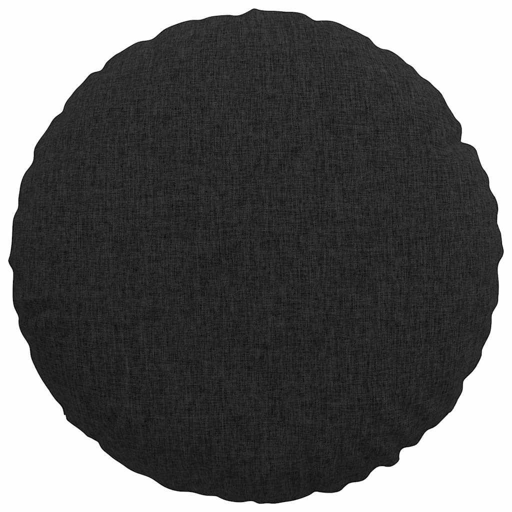 Coussins de Siège Ronds (Lot de 2) en Tissu avec Housse Amovible pour Maison et Bureau Noir Ø 40 cm – ComfortXL Outdoor Living - Image 6