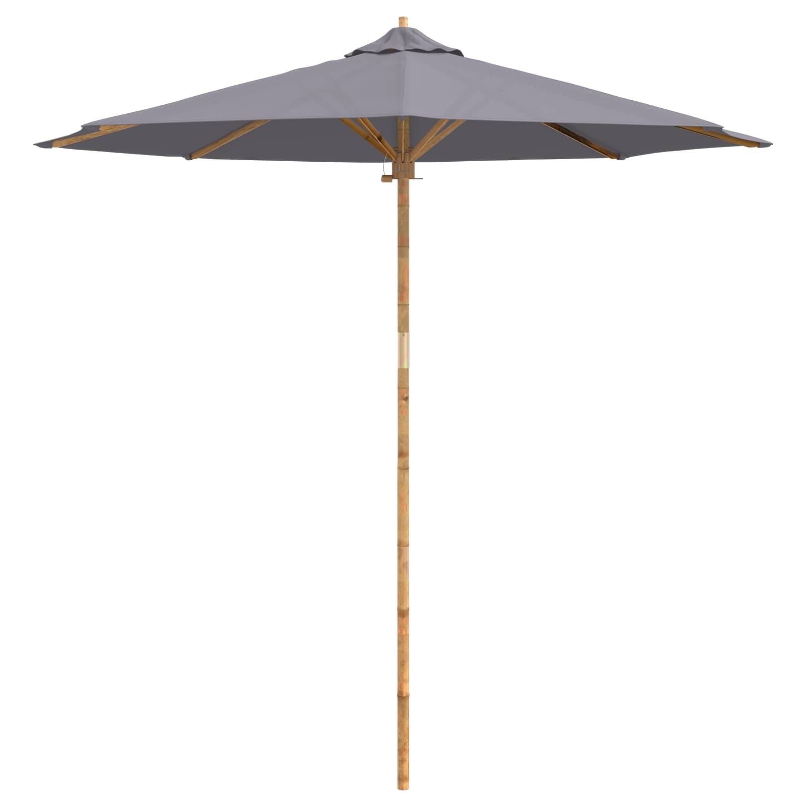 PANGIVO - Parasol de jardin Bambou Gris foncé 270 x 270 x 260 cm - PANGIVO - Image 4
