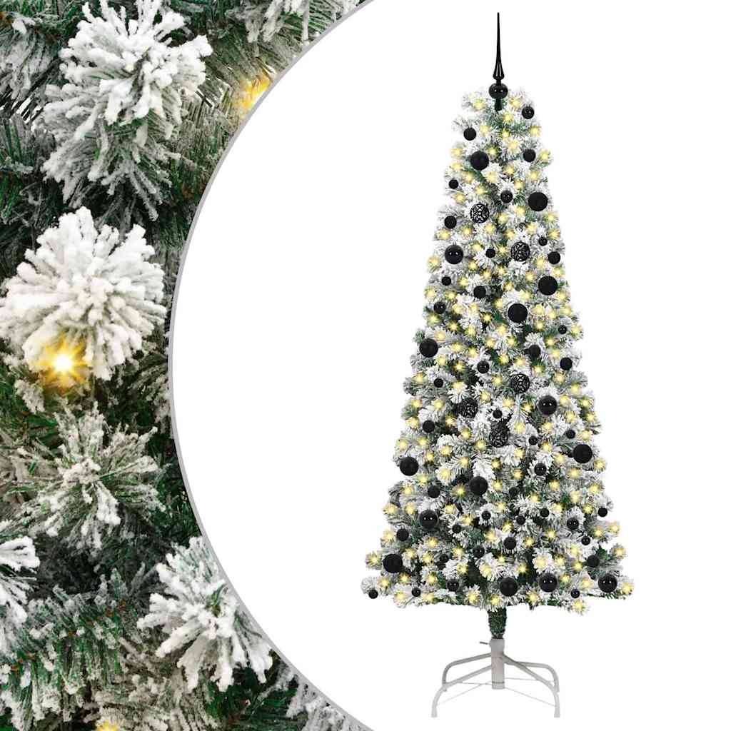 ComfortXL - Sapin de Noël Artificiel XXL 240 cm, Lumineux avec 8 Jeux de Lumière et 120 Boules Incluses – ComfortXL Outdoor Living - Image 2