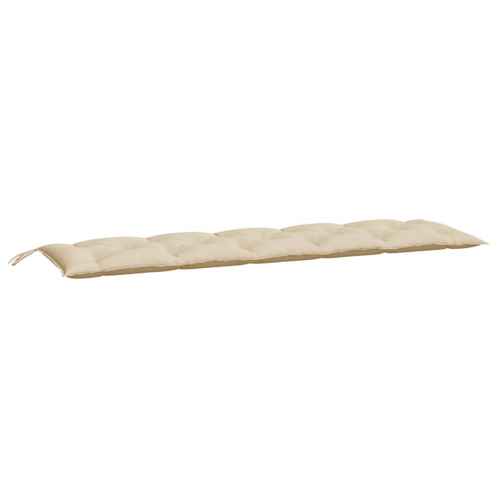 Coussin de banc de jardin beige 180x50x7 cm tissu oxford P102 - Image 1