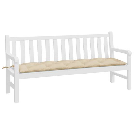 Coussin de banc de jardin beige 180x50x7 cm tissu oxford P102 - Image 3