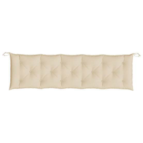 Coussin de banc de jardin beige 180x50x7 cm tissu oxford P102 - Image 4
