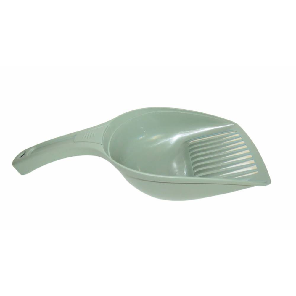 Pelle à litière 28 cm, plastique recyclé vert , pour chat - Image 1