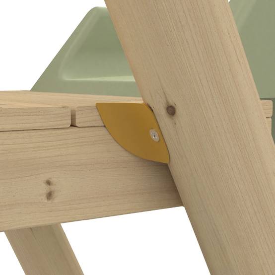 Tp Toys - Station de jeux en bois Arbousier FSC H.190 cm avec balançoire, vis-à-vis, toboggan et kit d’ancrage – TP TOYS - Image 9