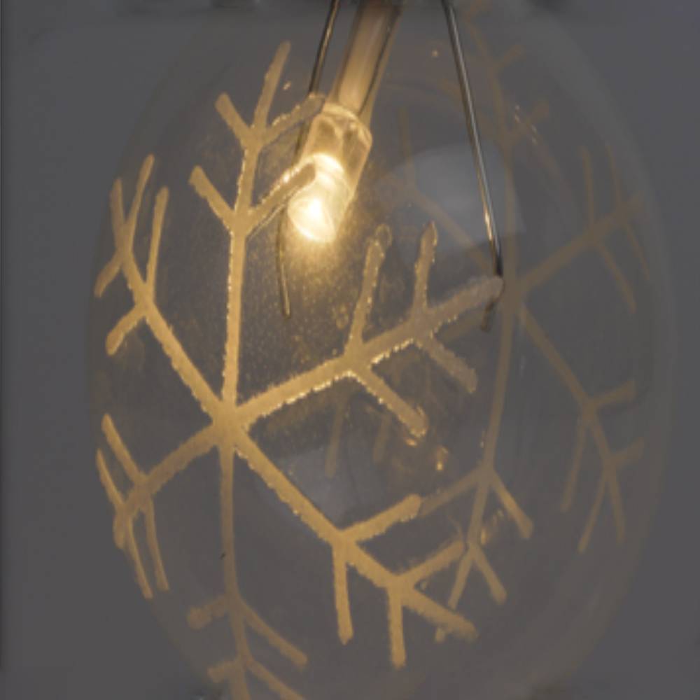 Sans Marque - Guirlande boules flocons lumineuse - Image 3
