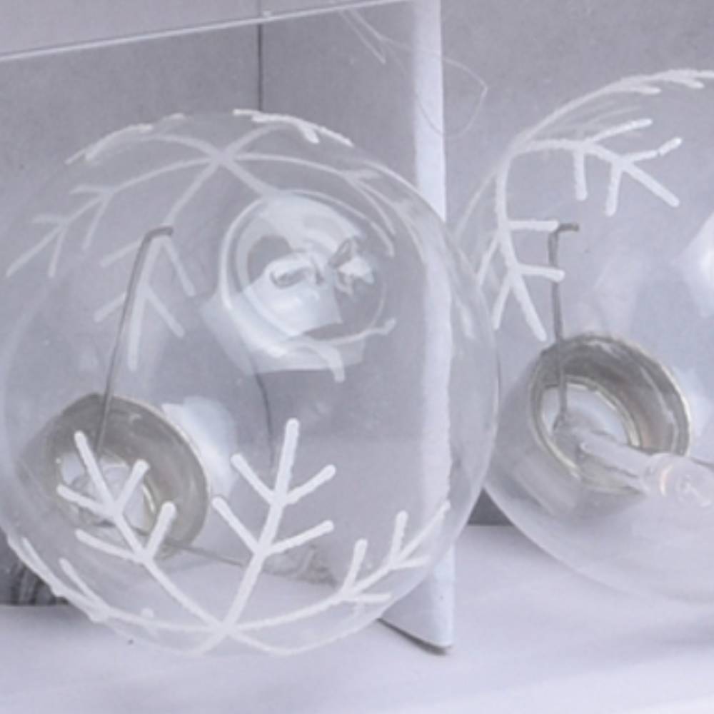 Sans Marque - Guirlande boules flocons lumineuse - Image 2