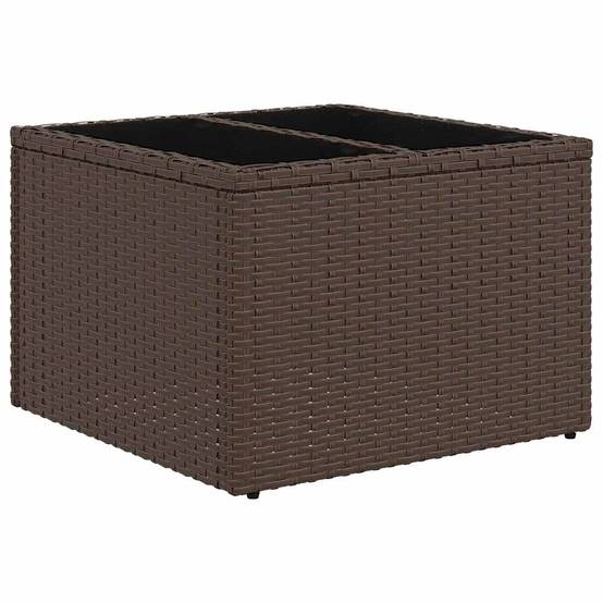 Salon de jardin 8 places en polyrotin modulable avec table basse pour grande terrasse Marron – ComfortXL Outdoor Living - Image 7