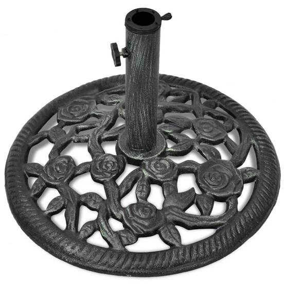 Socle de parasol - accessoire parasol en fonte 12 kg 48 cm - MEUBLE PRO - Image 1