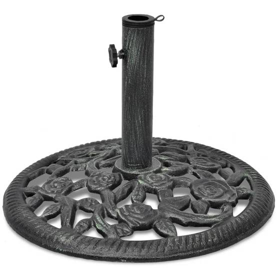 Socle de parasol - accessoire parasol en fonte 12 kg 48 cm - MEUBLE PRO - Image 2