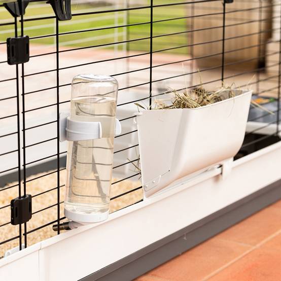 Ferplast - FERPLAST - Cage Cochon d'Inde - Cage Lapin - Maison Lapin - Clapier Lapin - accessoires inclus - Ouvrant et modulable 205 x 60 x h 50 CM - Krolik 200 - Imagen 8