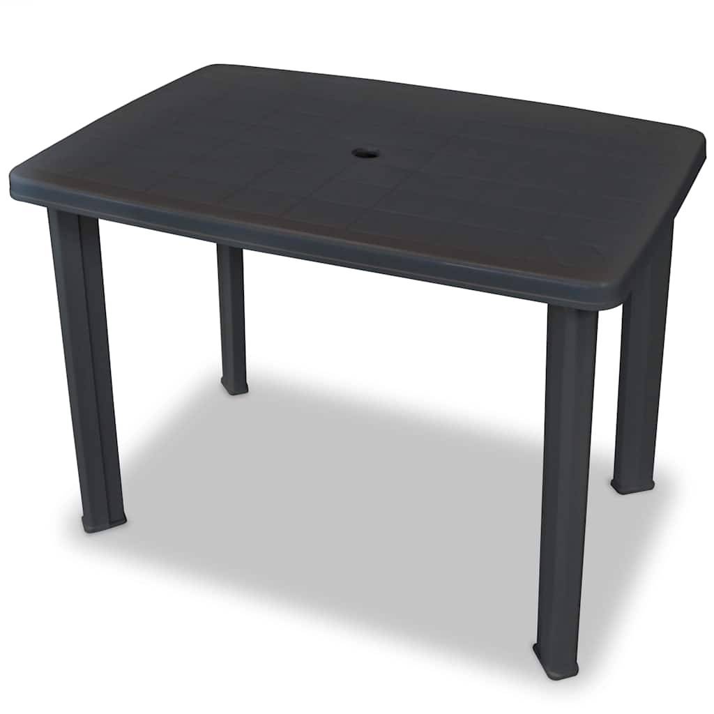 Vidaxl - Ensemble de bistro 3 pcs-Salons de jardin Plastique Anthracite - Image 3