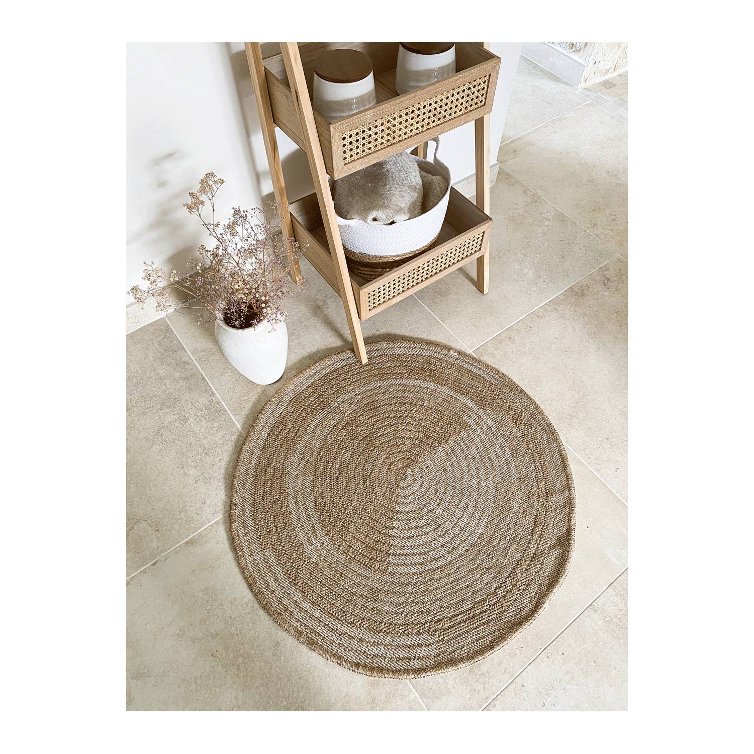 Autre - Tapis intérieur et extérieur naturel 80x80cm - Imagen 2