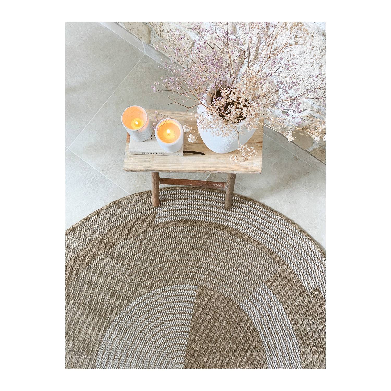 Autre - Tapis intérieur et extérieur naturel 80x80cm - Imagen 3