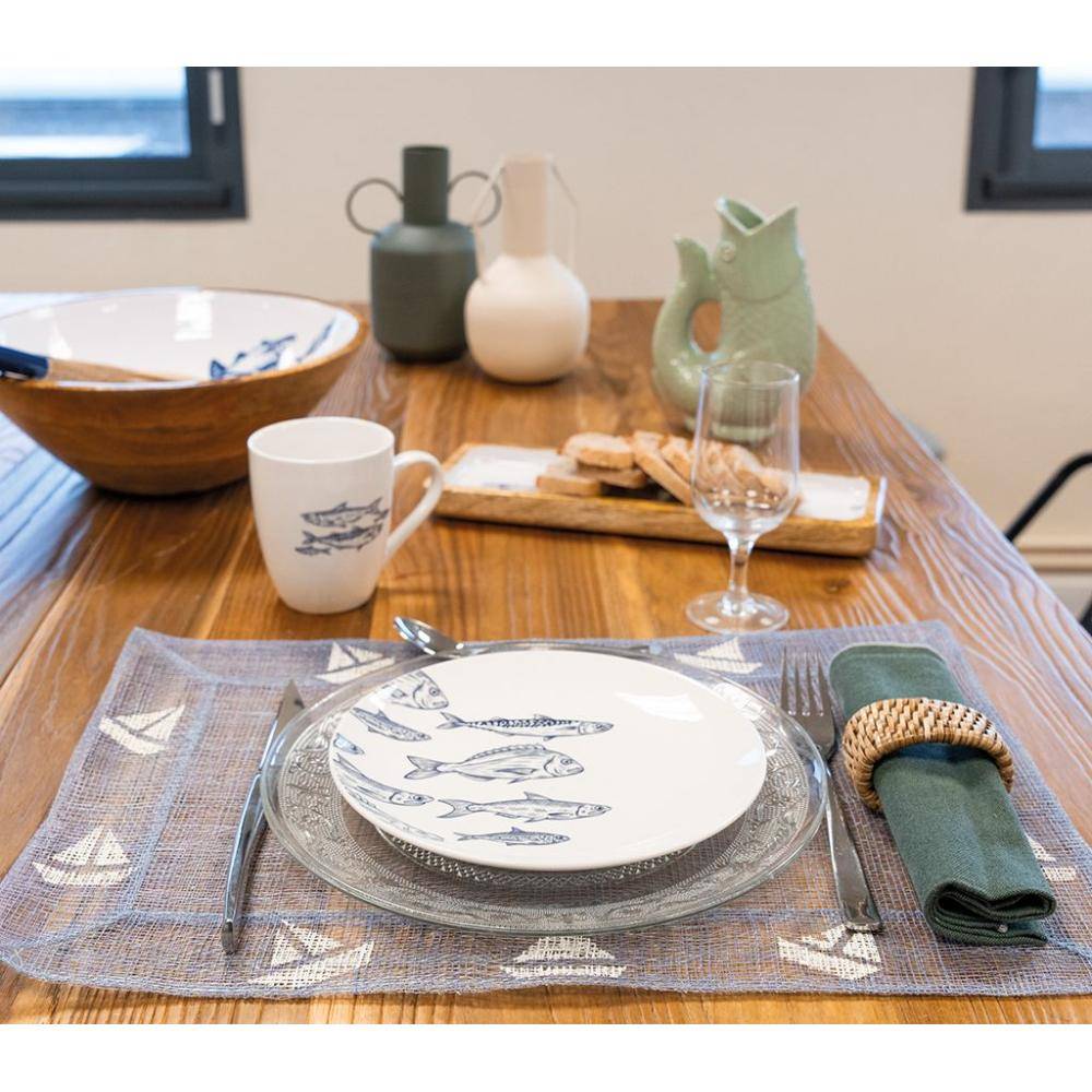 Aubry Gaspard - Lot de 6 sets de table en sinamay Petit bateau - Imagen 2