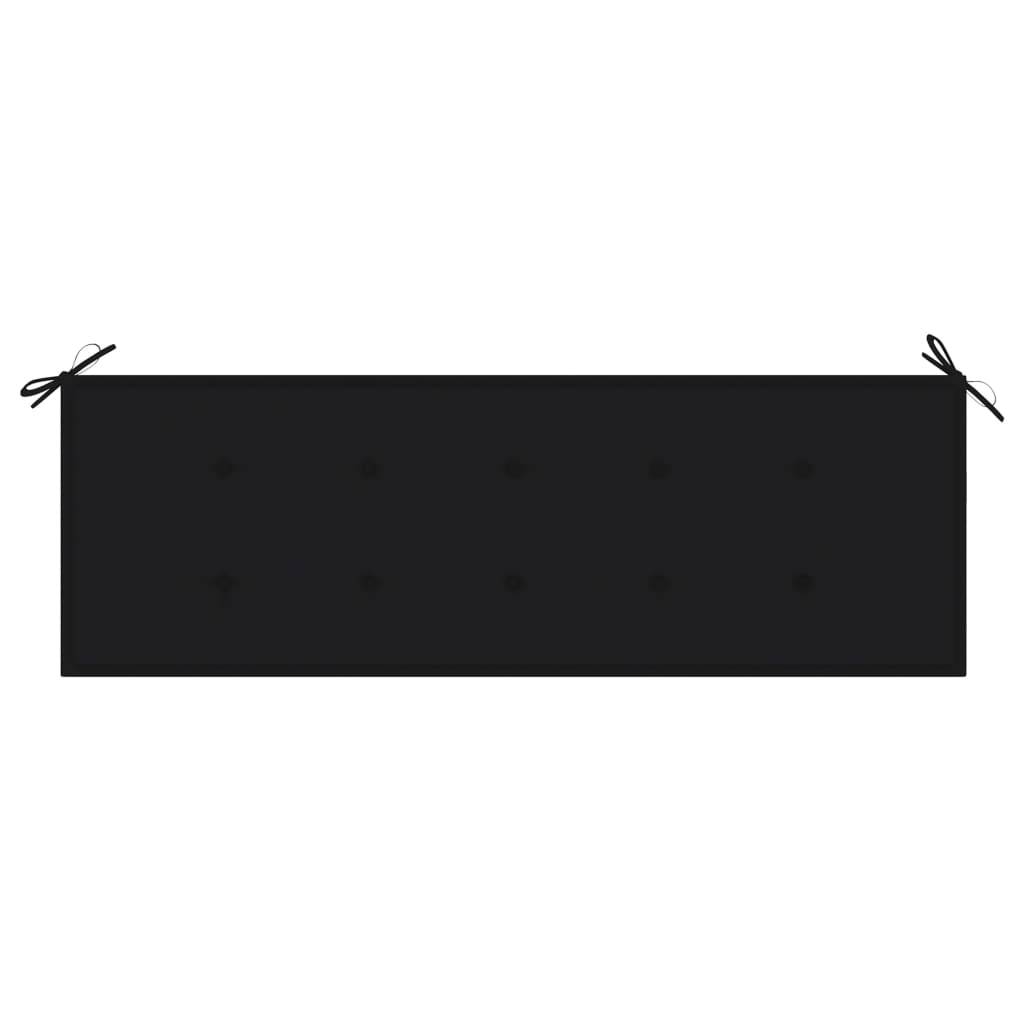 Helloshop26 - Banc de jardin meuble de patio d'extérieur terrasse avec coussin 157 cm bois d'acacia massif - Imagen 6