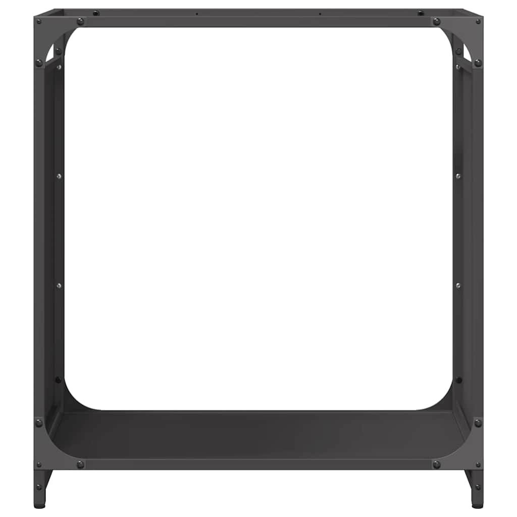 Range-bûches en Acier pour Cheminée Intérieur Design moderne Noir 60cm – ComfortXL Outdoor Living - Image 5