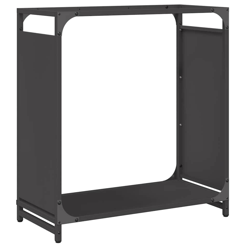 Range-bûches en Acier pour Cheminée Intérieur Design moderne Noir 60cm – ComfortXL Outdoor Living - Image 2