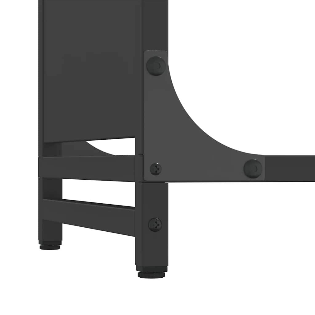 Range-bûches en Acier pour Cheminée Intérieur Design moderne Noir 60cm – ComfortXL Outdoor Living - Image 8