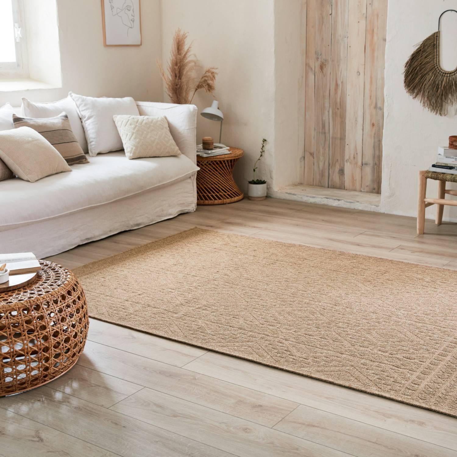 Autre - Tapis intérieur et extérieur naturel 120x170cm - Imagen 3