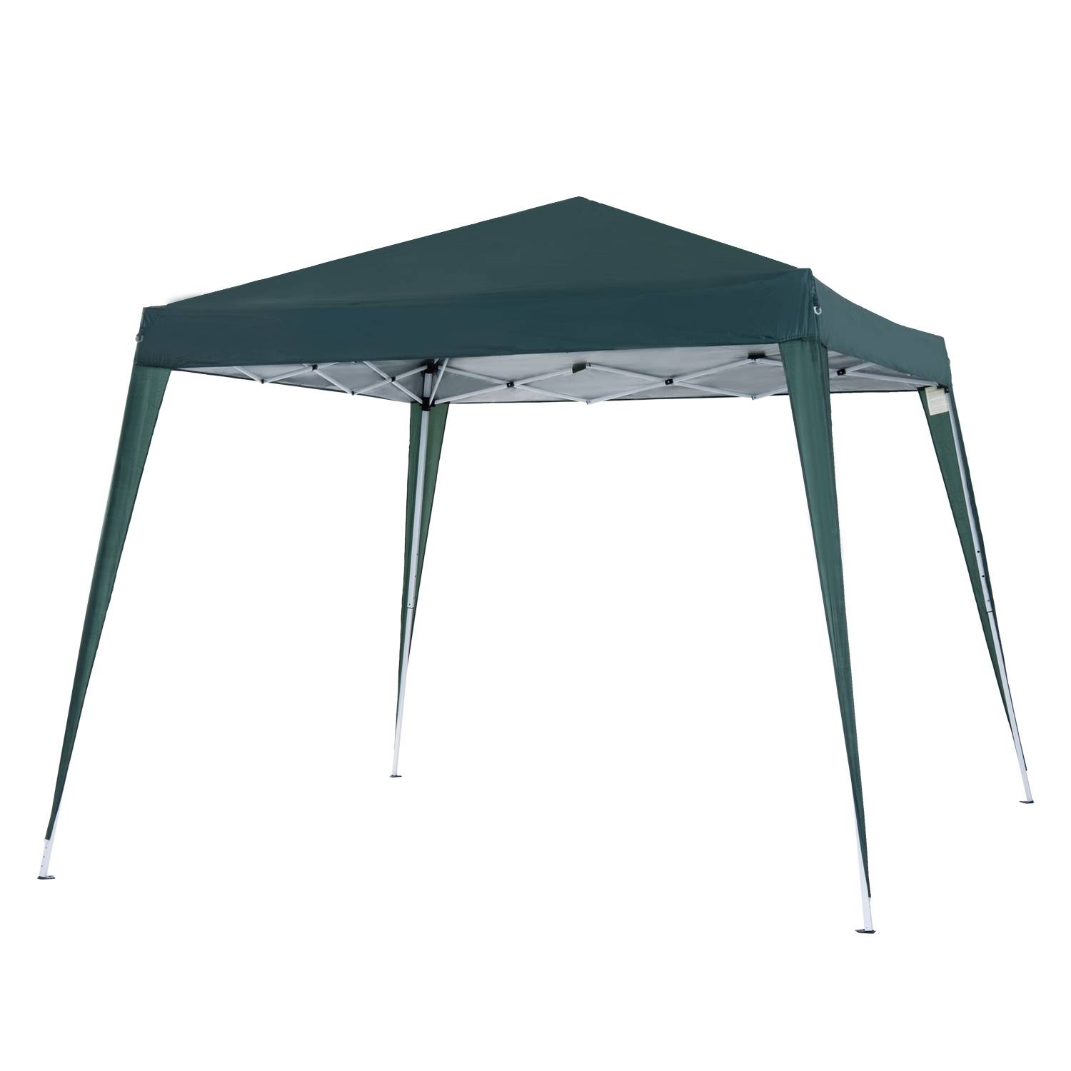 ComfortXL - Tonnelle pliante de jardin acier toile Oxford pop-up anti-UV 2,4 x 2,4 m verte - ComfortXL Outdoor Living - Image 2