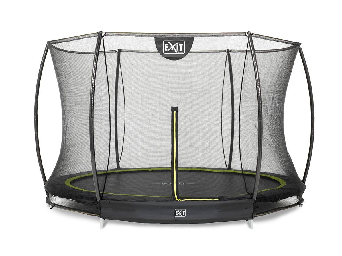 Exit Toys - Trampoline enterré Silhouette Ø 3,05 m avec filet de sécurité Noir - Exit Toys - Image 1
