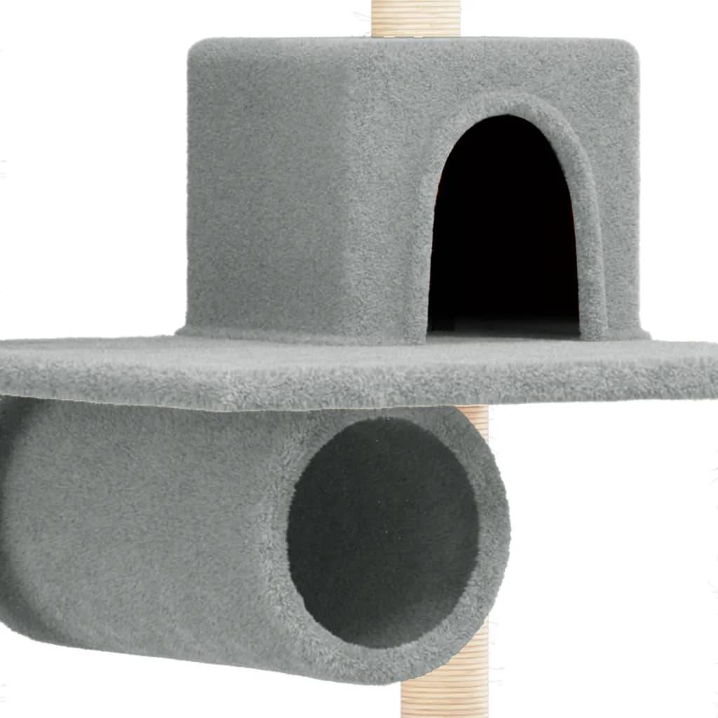 Vidaxl - Arbre à chat avec griffoirs en sisal Gris clair 168 cm vidaXL 171700 - Imagen 7