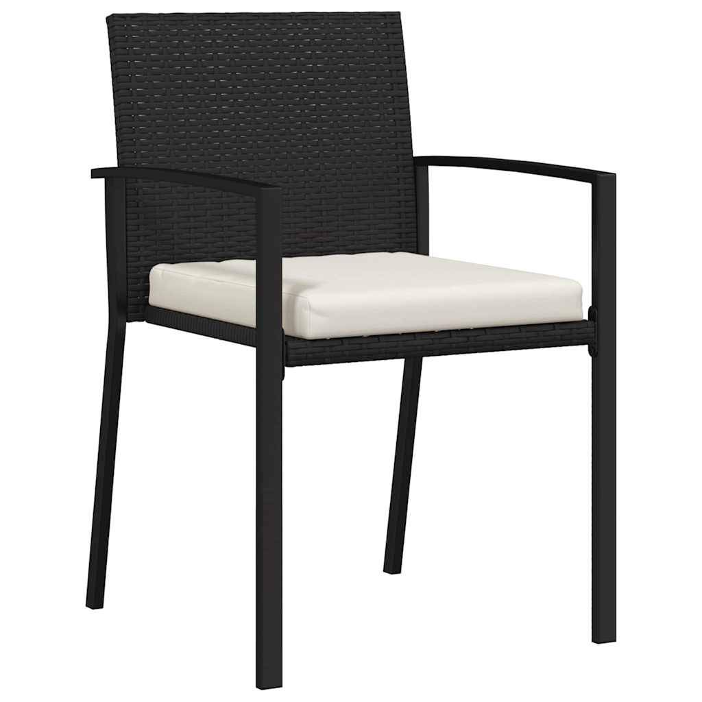 ComfortXL - Salon de Jardin 4 Places en Acier et Poly Rotin avec Coussins Confortables Noir – ComfortXL Outdoor Living - Image 6