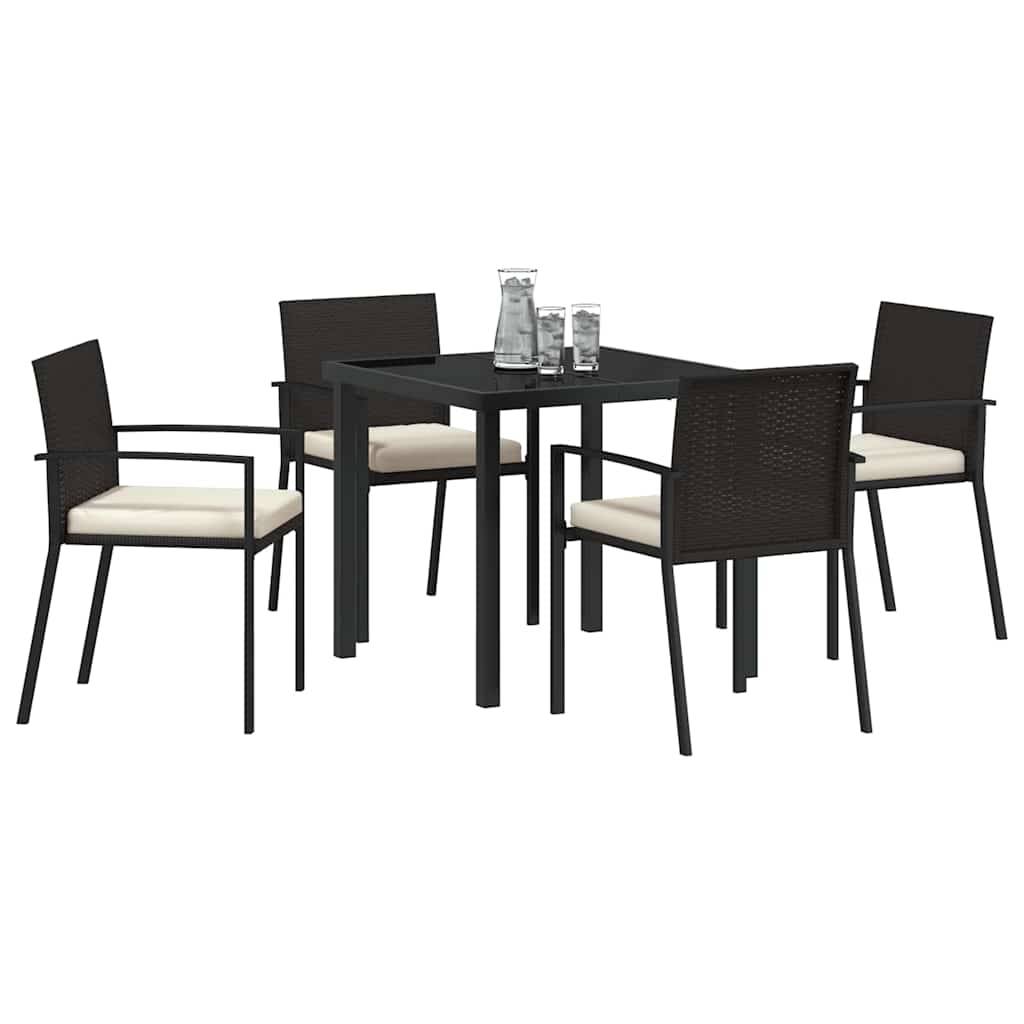 ComfortXL - Salon de Jardin 4 Places en Acier et Poly Rotin avec Coussins Confortables Noir – ComfortXL Outdoor Living - Image 3