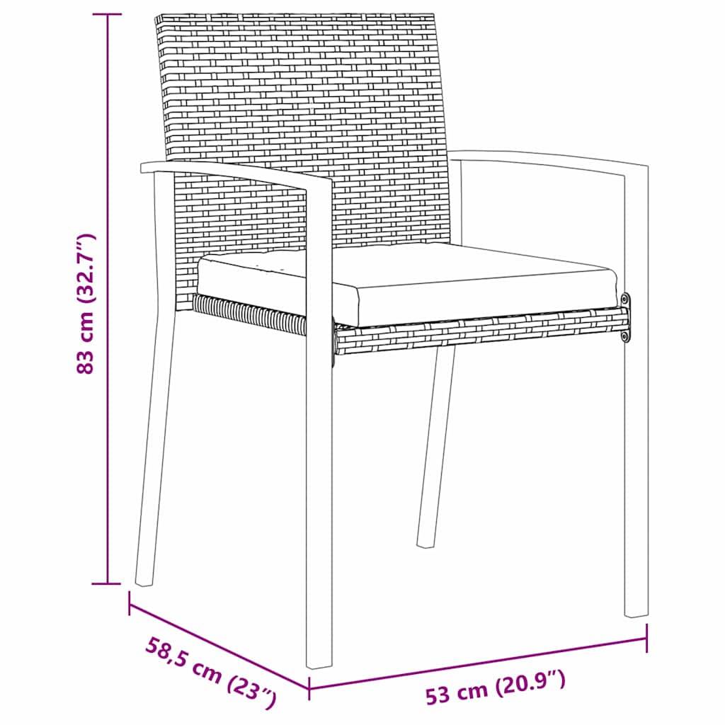 ComfortXL - Salon de Jardin 4 Places en Acier et Poly Rotin avec Coussins Confortables Noir – ComfortXL Outdoor Living - Image 8