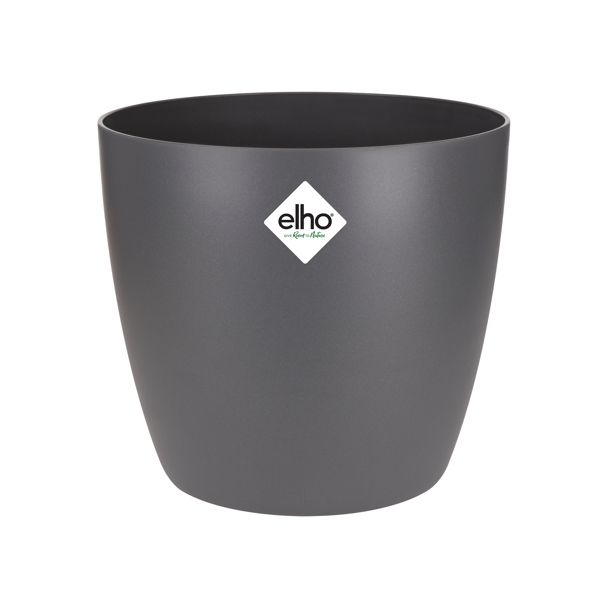Pot de fleurs elho Brussels rond anthracite - D.30cm x H.27cm - Image 1