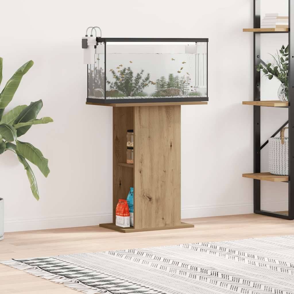 Meuble d'aquarium Bois Ingénierie Style Scandinave avec Rangement 36x60,5x72,5 cm - ComfortXL Outdoor Living - Image 1