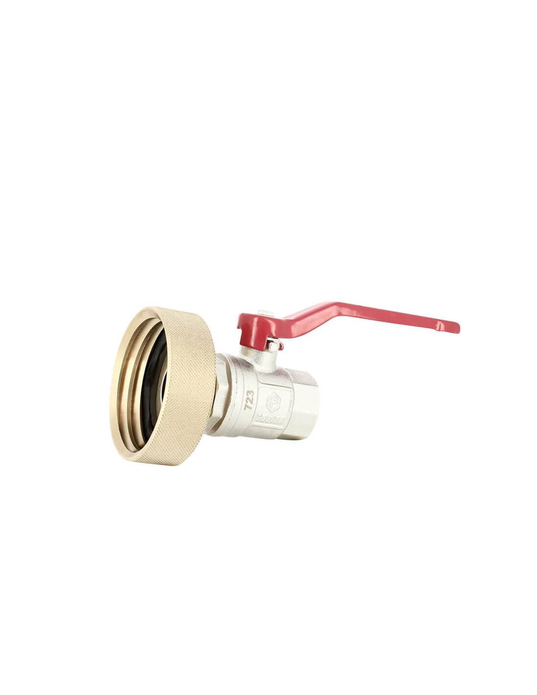 Raccord S60X6 laiton - Vanne laiton - Femelle 3/4'' Pas gaz (20x27 mm) - Imagen 3