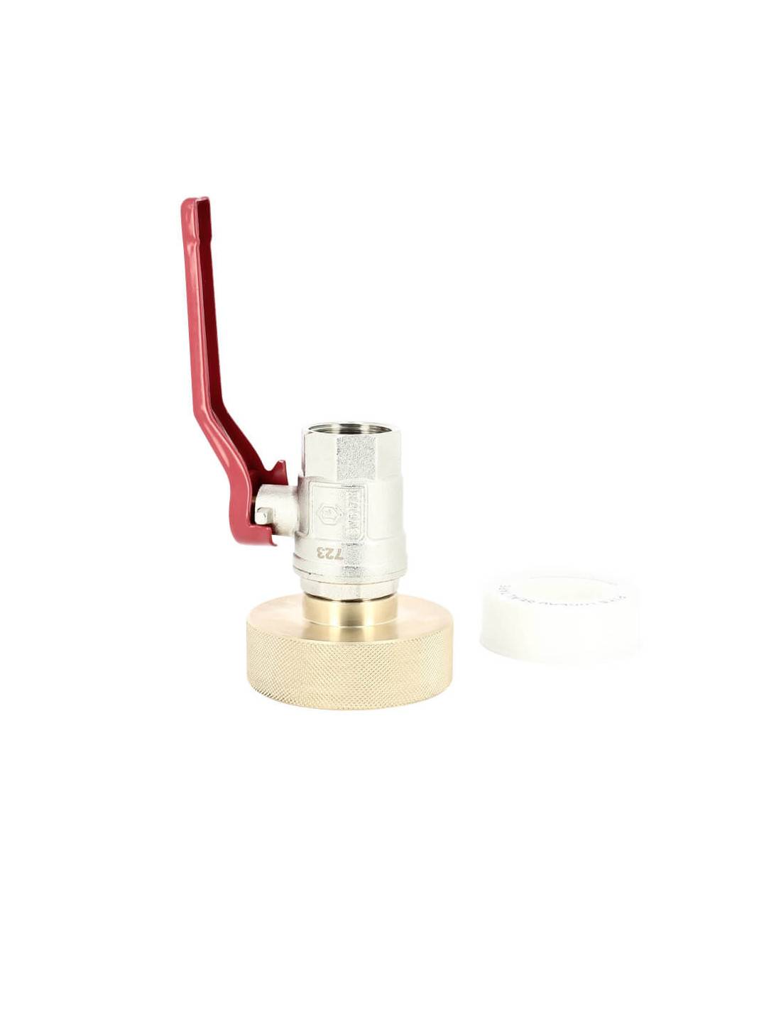 Raccord S60X6 laiton - Vanne laiton - Femelle 3/4'' Pas gaz (20x27 mm) - Imagen 5