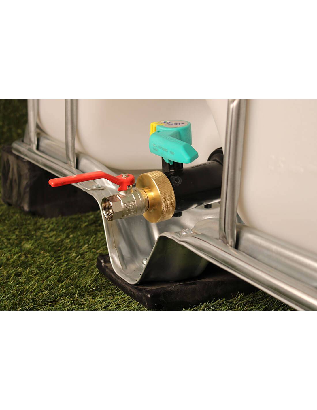Raccord S60X6 laiton - Vanne laiton - Femelle 3/4'' Pas gaz (20x27 mm) - Imagen 2