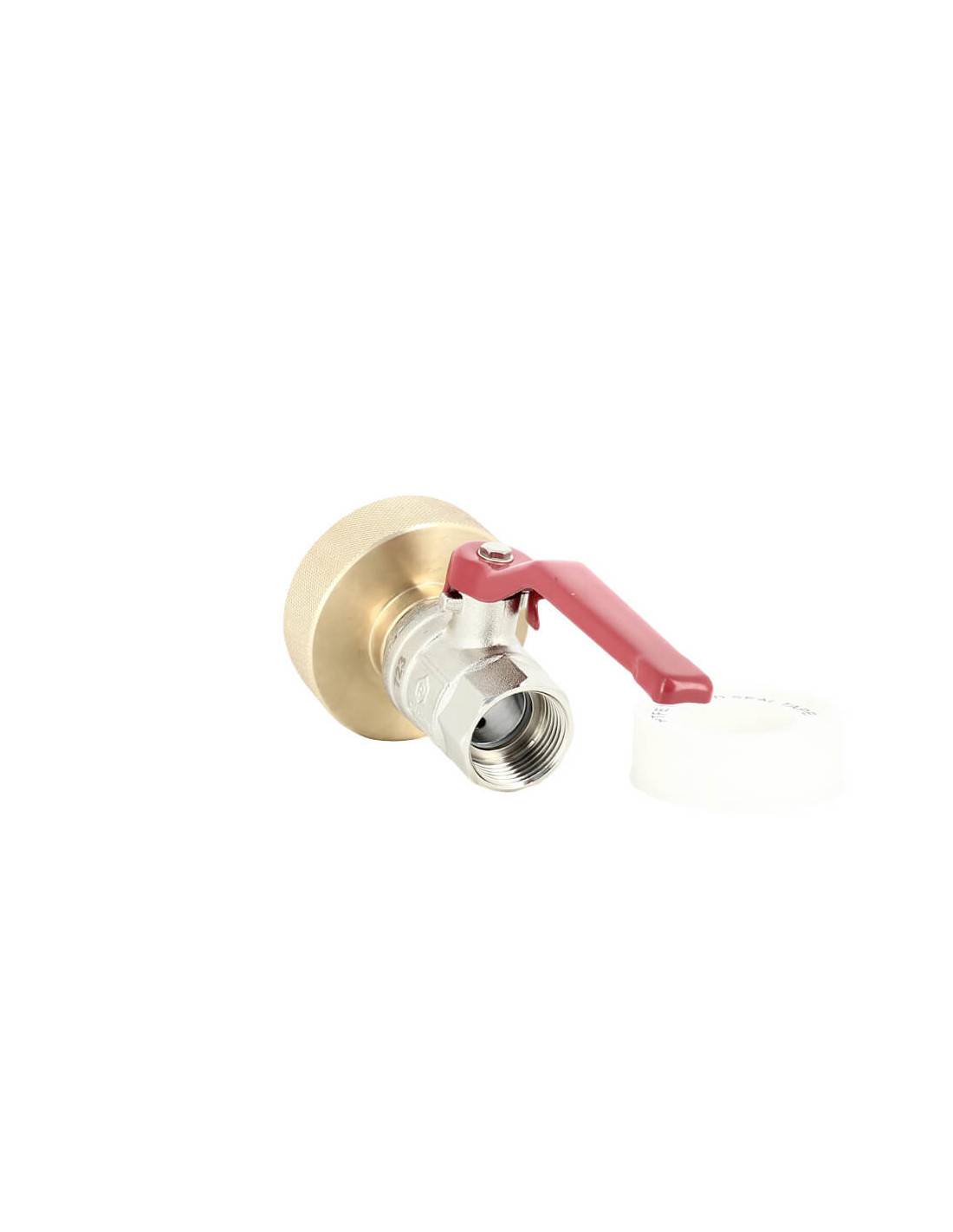 Raccord S60X6 laiton - Vanne laiton - Femelle 3/4'' Pas gaz (20x27 mm) - Imagen 1
